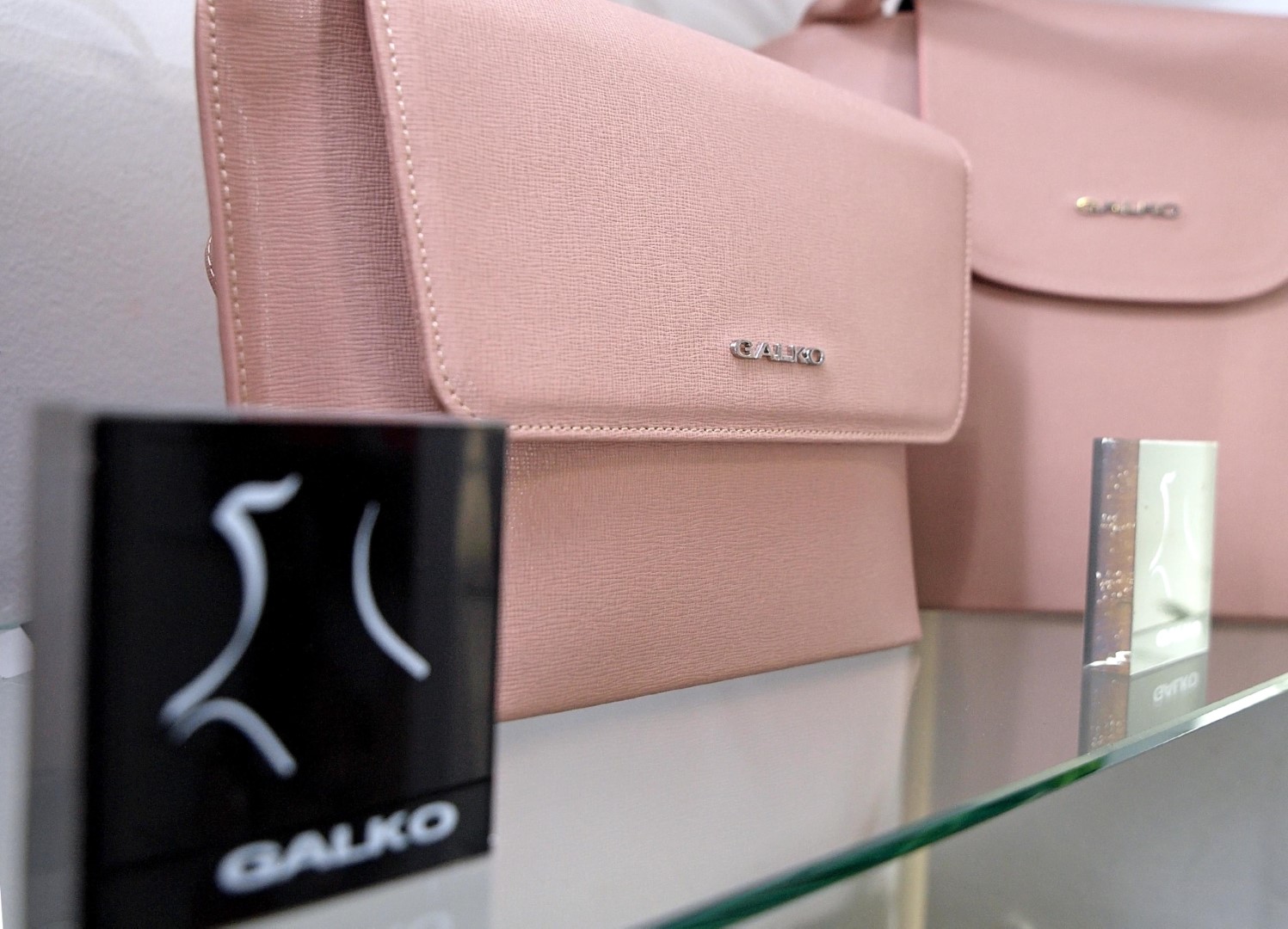 galko pink bags in store