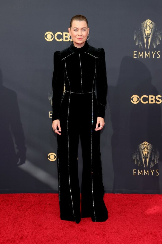 LOS ANGELES, CALIFORNIA - SEPTEMBER 19: Ellen Pompeo attends the 73rd Primetime Emmy Awards at L.A. LIVE on September 19, 2021 in Los Angeles, California. (Photo by Rich Fury/Getty Images)