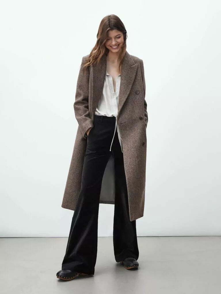 Massimo Dutti dugi sivosmeđu vuneni kaput, 1.999 kn
