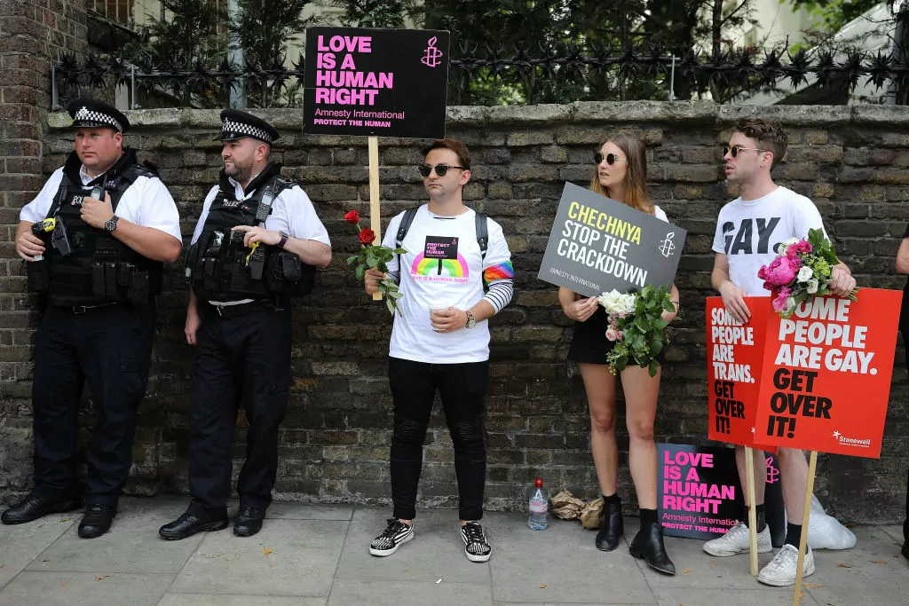  Prosvjed protiv anti-LGBT mjera u Čečeniji, London