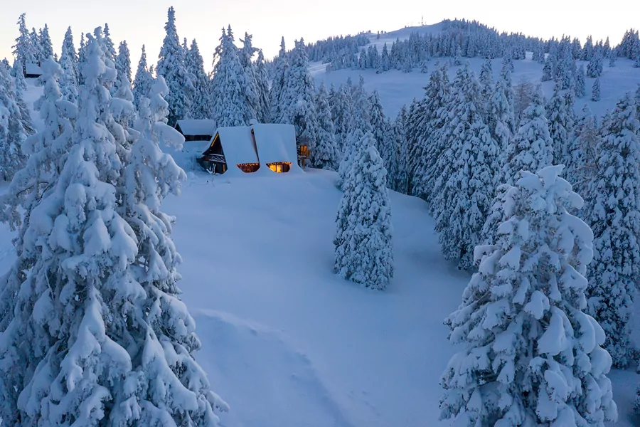 Chalet i Tree House Alpinka - ski resort Krvavec