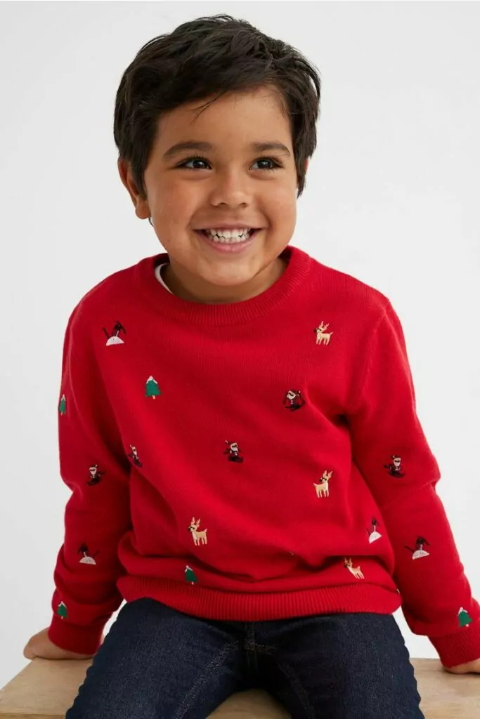 H&M Kids božićni pulover