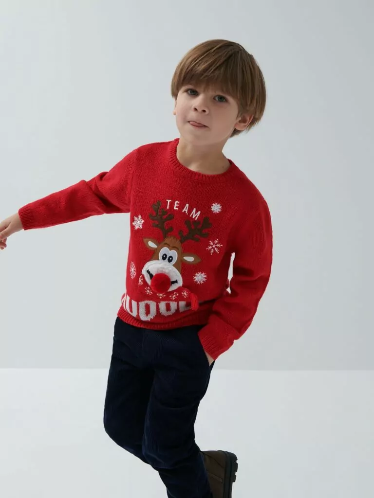 House Team Rudolf Kids božićni pulover