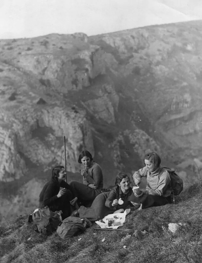 Planinari uživaju u pikniku Cheddar Gorge