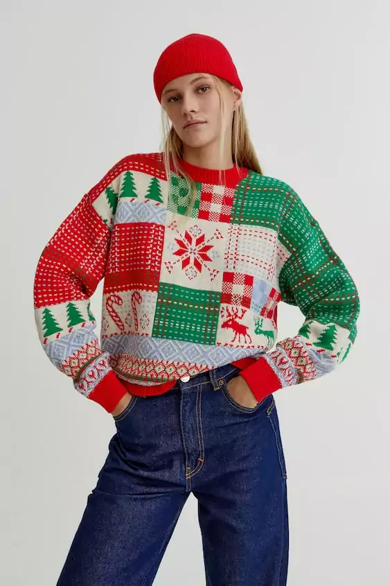 Pull&Bear božićni pulover