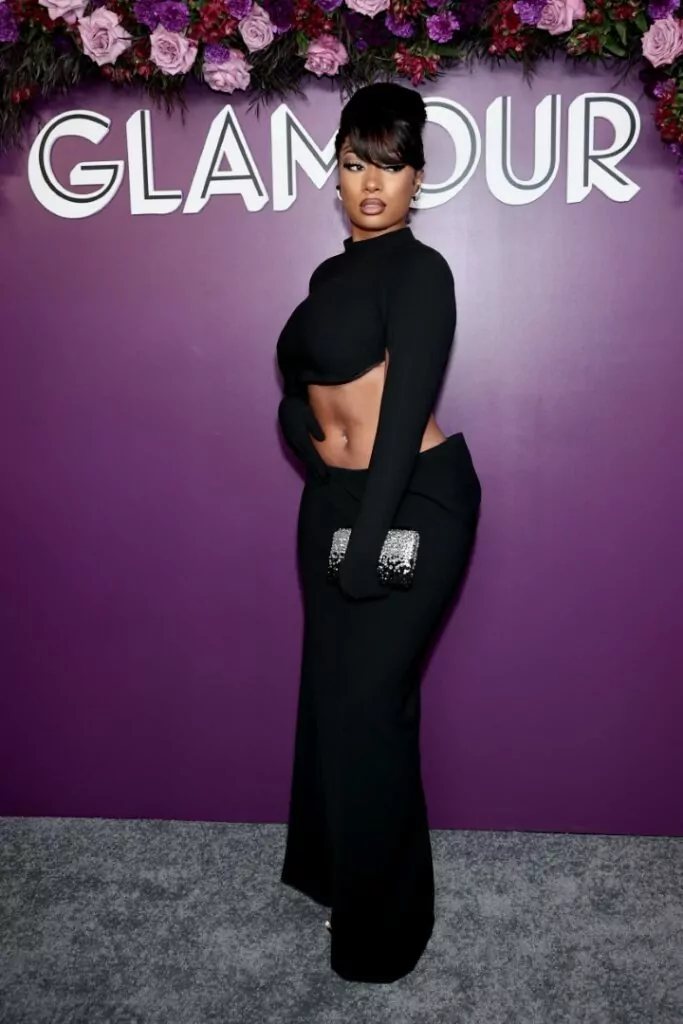 NEW YORK, NEW YORK - NOVEMBER 08: Megan Thee Stallion attends Glamour Celebrates 2021 Women of the Year Awards on November 08, 2021 in New York City. (Photo by Dimitrios Kambouris/Getty Images for Glamour)
