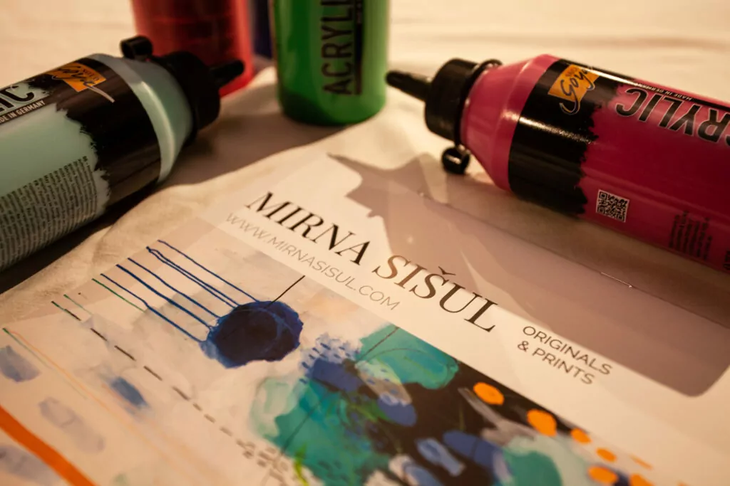 Mirna Šišul radionica Wine & Art