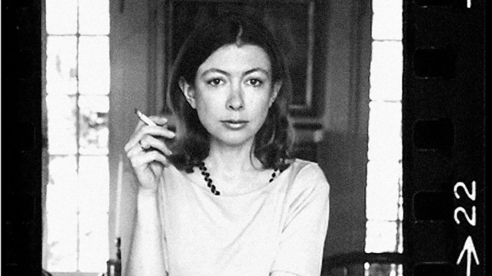 Author Joan Didion at home in Hollywood.