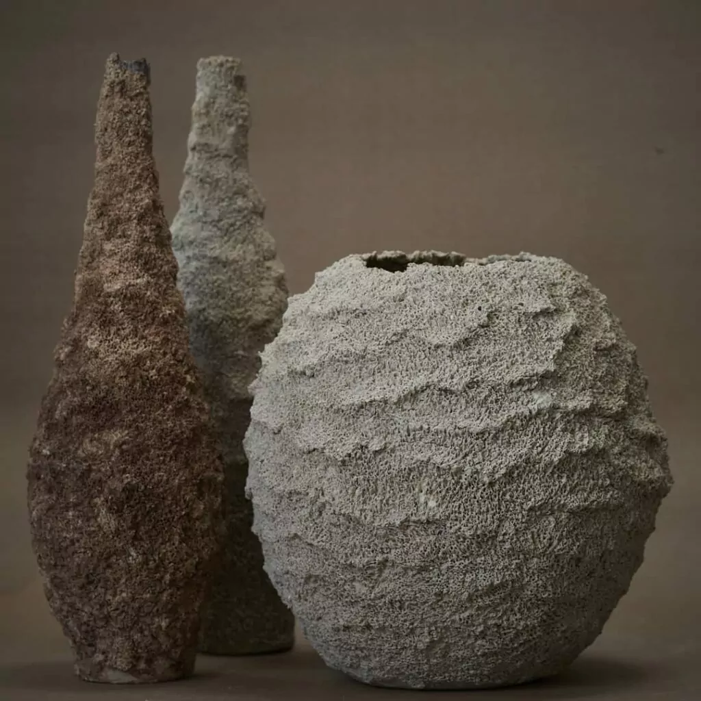 Ceramic and Nature vaza