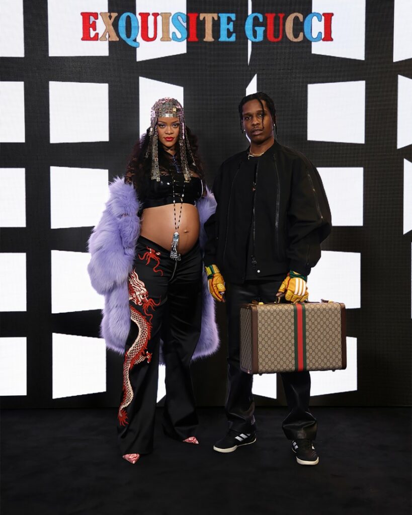 Rihanna i Asap Rocky na Gucci x adidas reviji byVittorio Zunino Celotto/Getty Images for Gucci