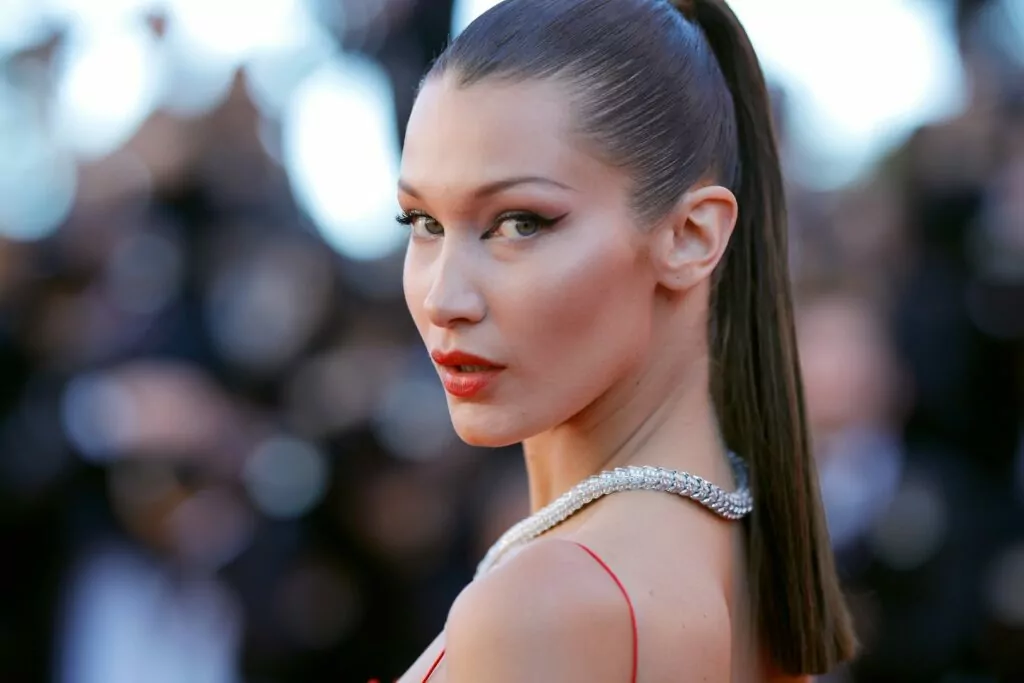 CANNES, FRANCE - MAY 19: Bella Hadid attends the "Okja" screening during the 70th annual Cannes Film Festival at Palais des Festivals on May 19, 2017 in Cannes, France. (Photo by Andreas Rentz/Getty Images)