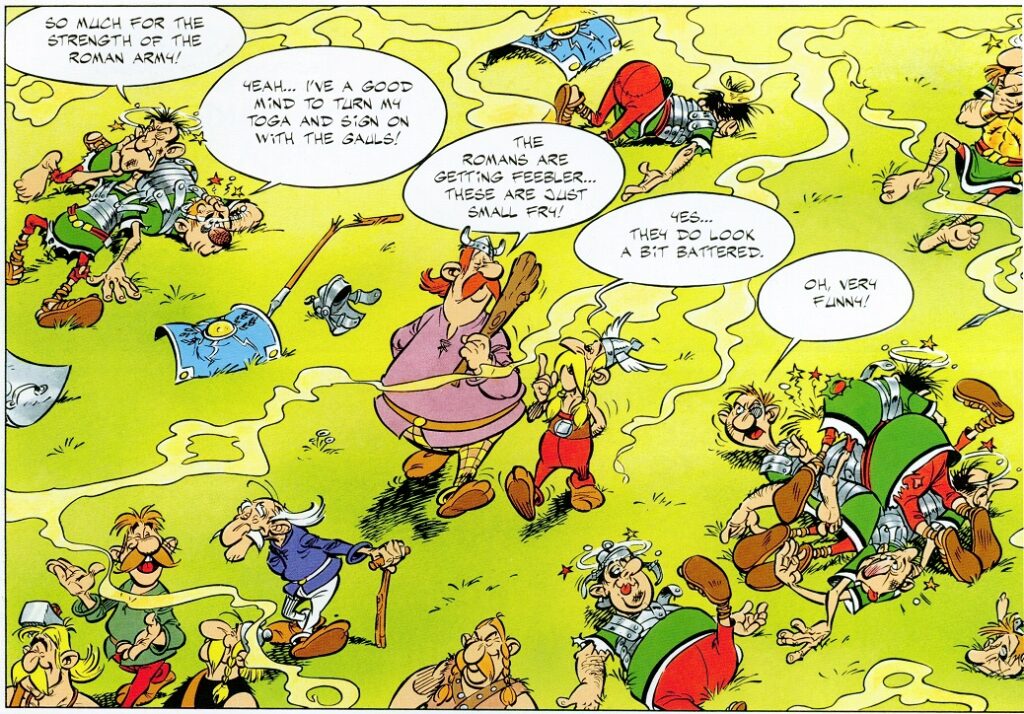 Asterix strip, isječak
