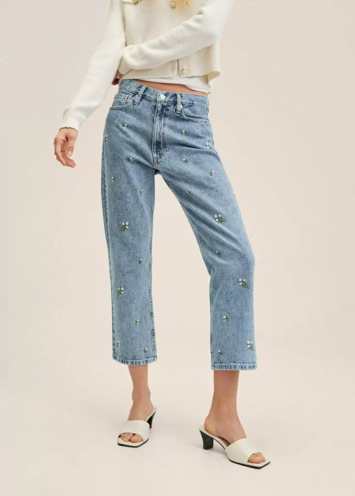 Floralni jeans_Mango
