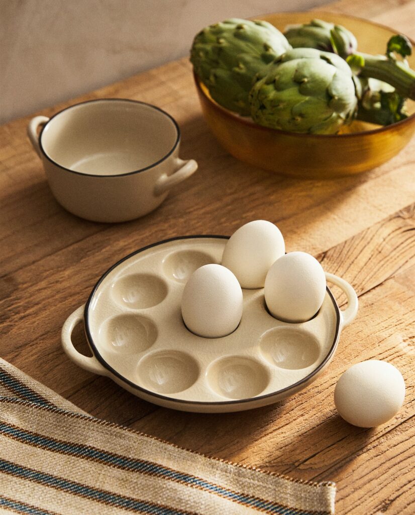 Posuda za jaja od gres keramike_Zara Home