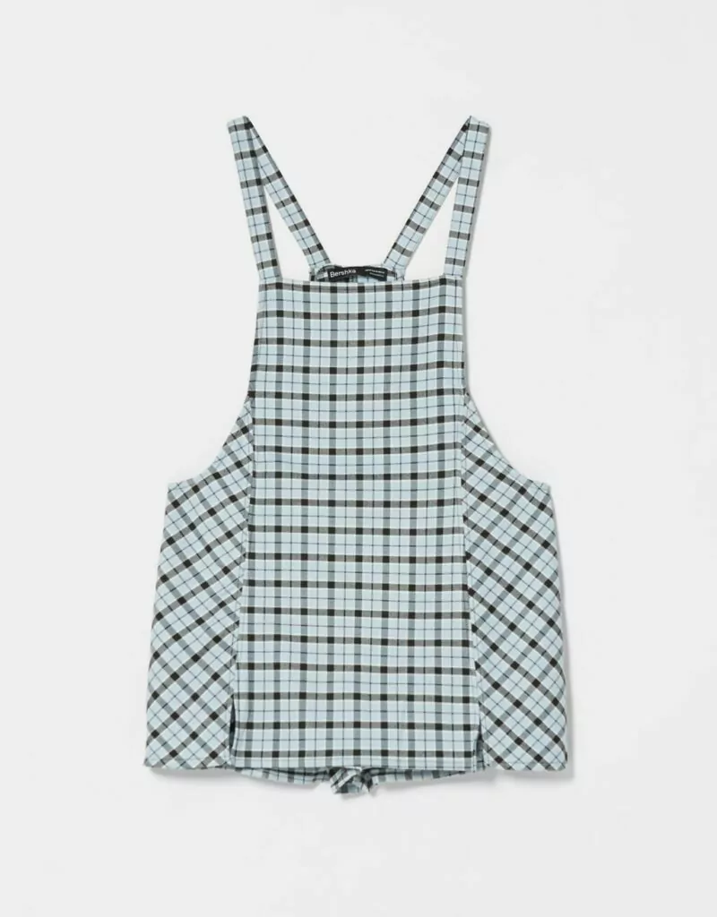 Bershka_gingham mini haljina