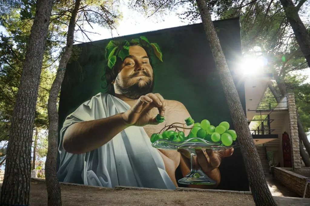 Graffiti na Gradele, grafit