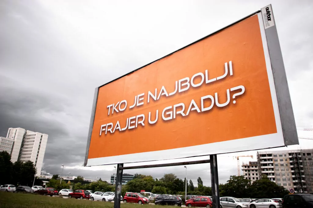 Tko je najbolji frajer u gradu. plakat