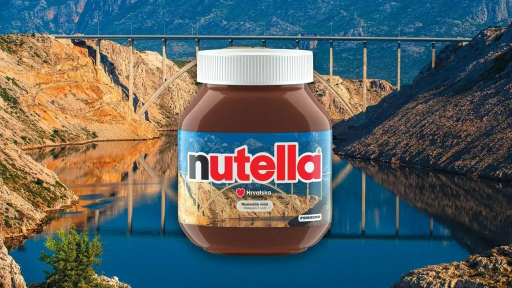 Limitirana staklenka Nutella, Maslenički most