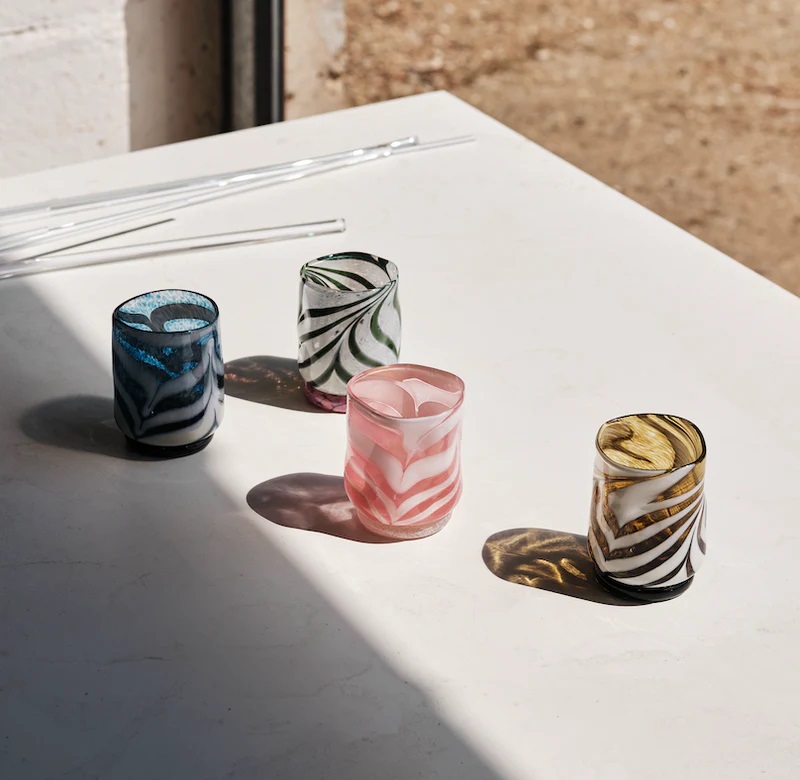 Henry Holland dizajnerske čaše, plava, smeđa, zelena i roza