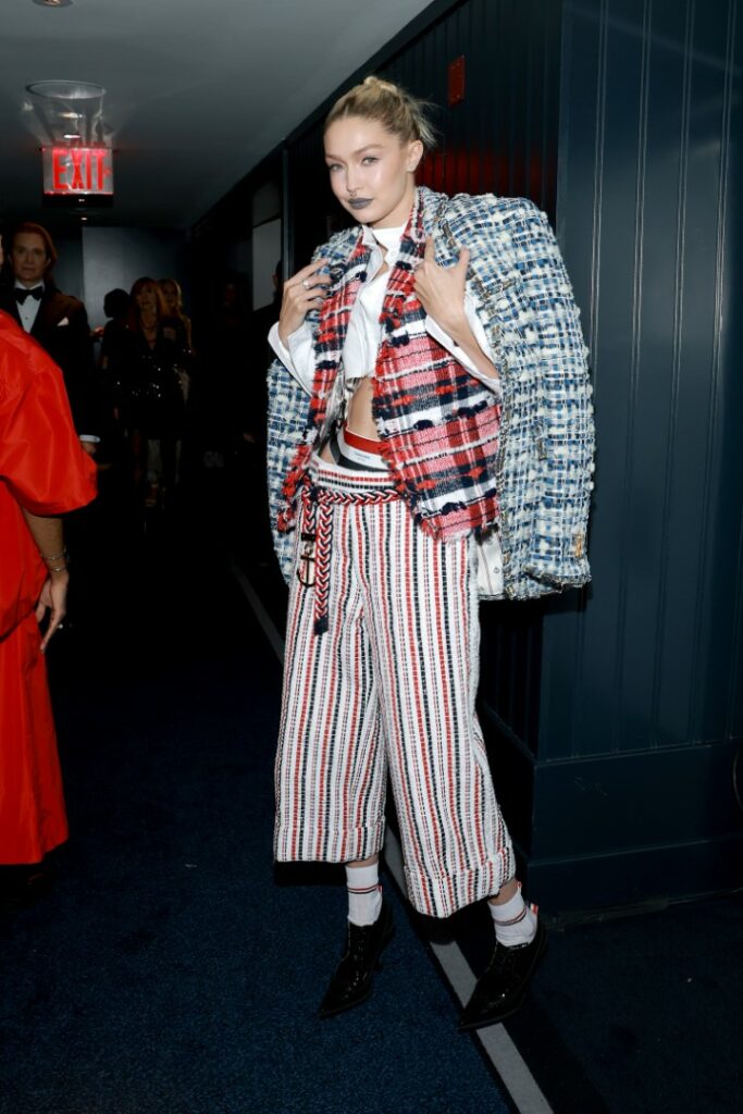 NEW YORK, NEW YORK - NOVEMBER 07: Gigi Hadid attends the CFDA Fashion Awards at Casa Cipriani on November 07, 2022 in New York City. (Photo by Jason Mendez/Getty Images)