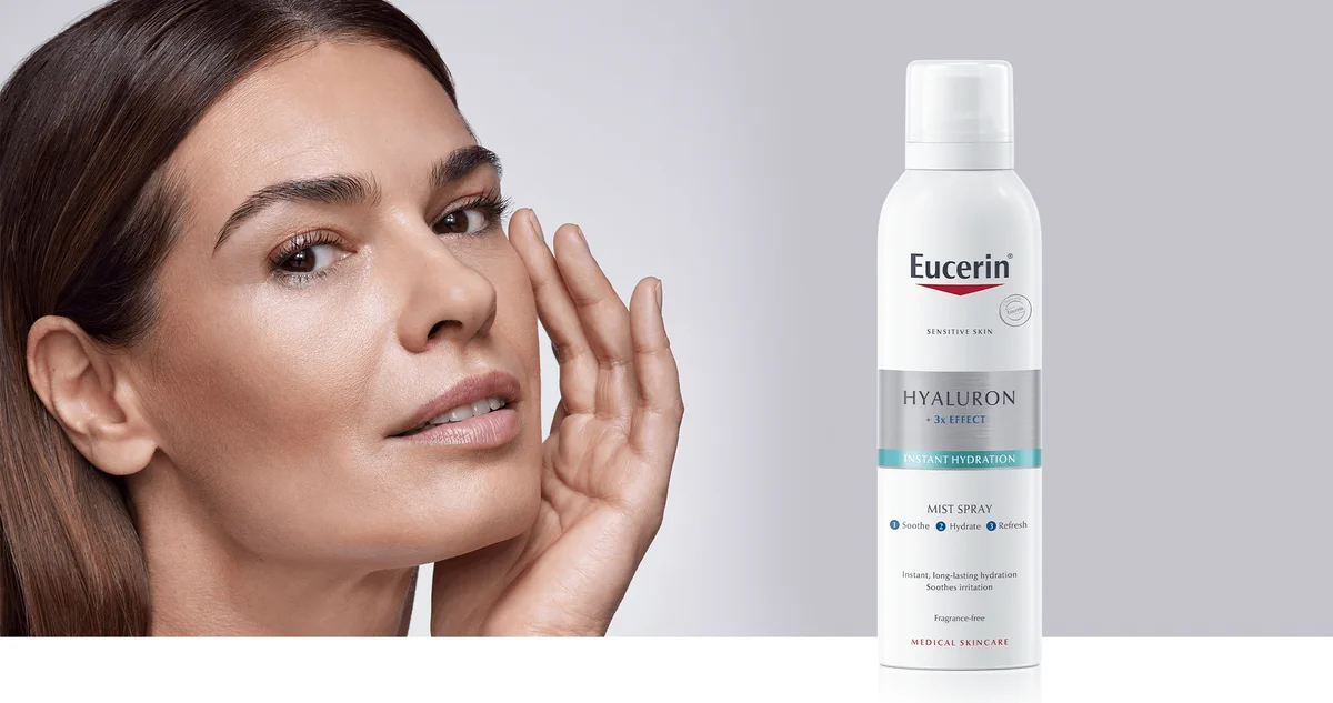 Nova sinergijska anti-age rutina reaktivira gene mladosti u vašoj koži - Eucerin u suradnji s inovativnim brendom Sonic Pill unosi novu dimenziju u njegu kože i predstavlja Age Clock frekvenciju i zajedno s inovativnim Eucerin Hyaluron-Filler Epigenetic serumom pruža višestruke učinke protiv starenja kože.