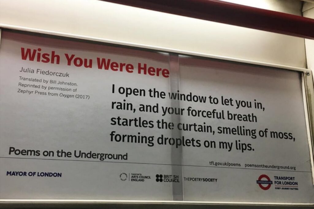 poems on the underground